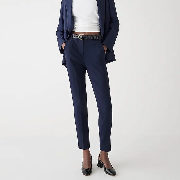 J Crew Cameron Pant Size 2 Navy NWT - Picture 2 of 3
